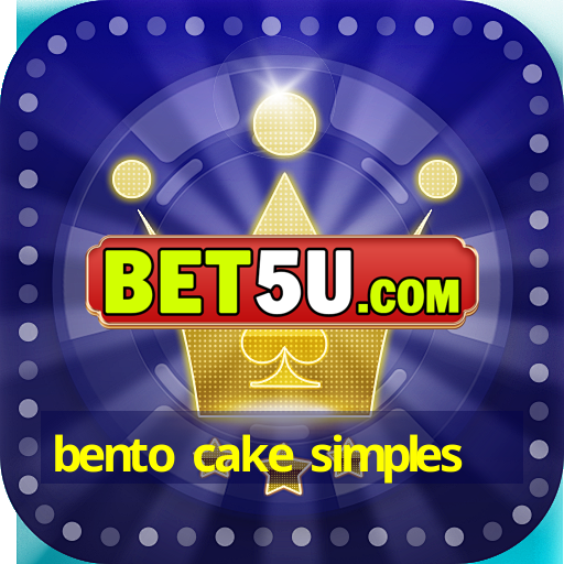 bento cake simples